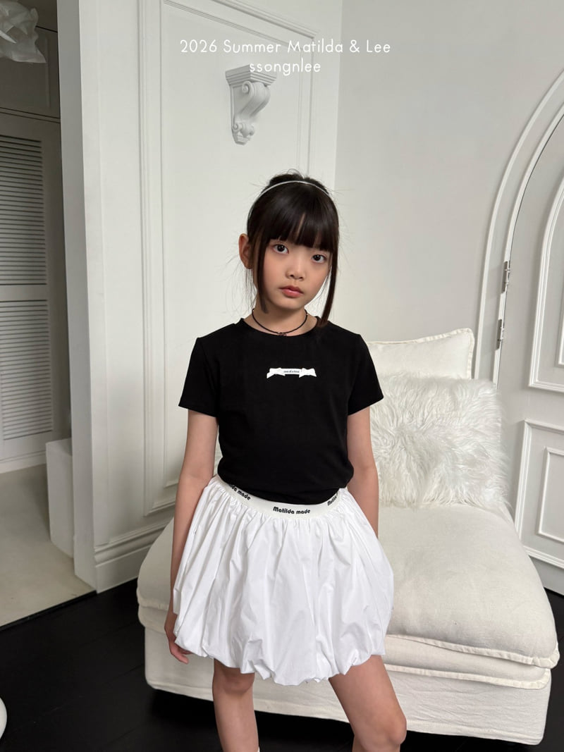 Matilda & Lee - Korean Children Fashion - #kidsshorts - Kind Ribbon Tee - 6