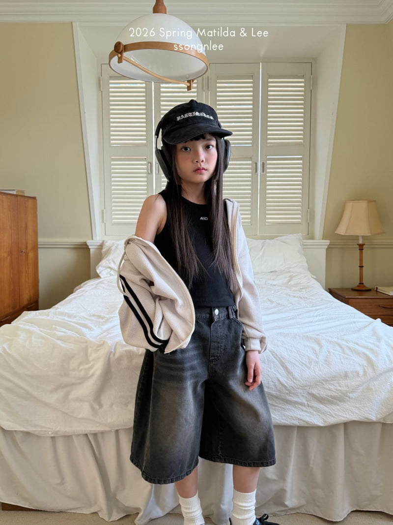 Matilda & Lee - Korean Children Fashion - #kidsstore - And Ribbed Sleeveless - 7