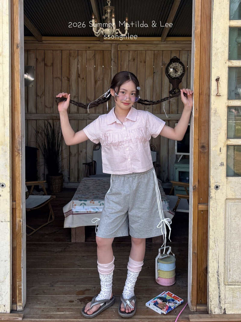 Matilda & Lee - Korean Children Fashion - #kidsstore - Shirring Collar Blouse - 9