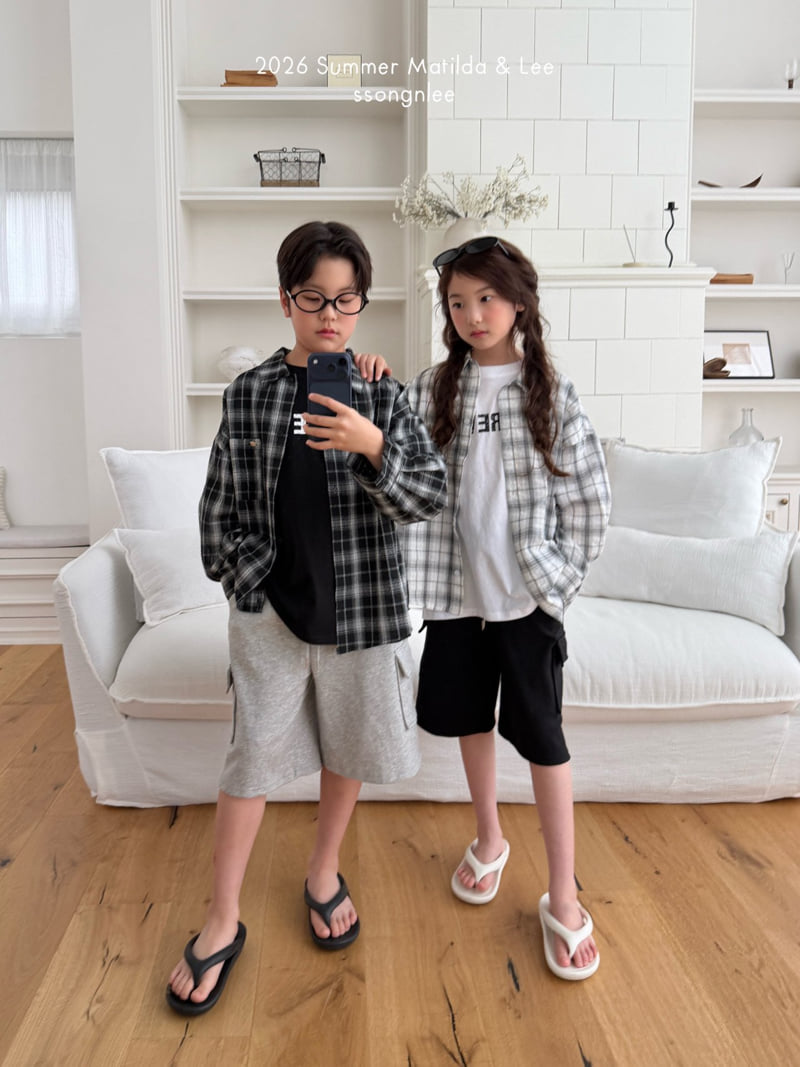 Matilda & Lee - Korean Children Fashion - #kidsstore - Summer Check Shirt - 8