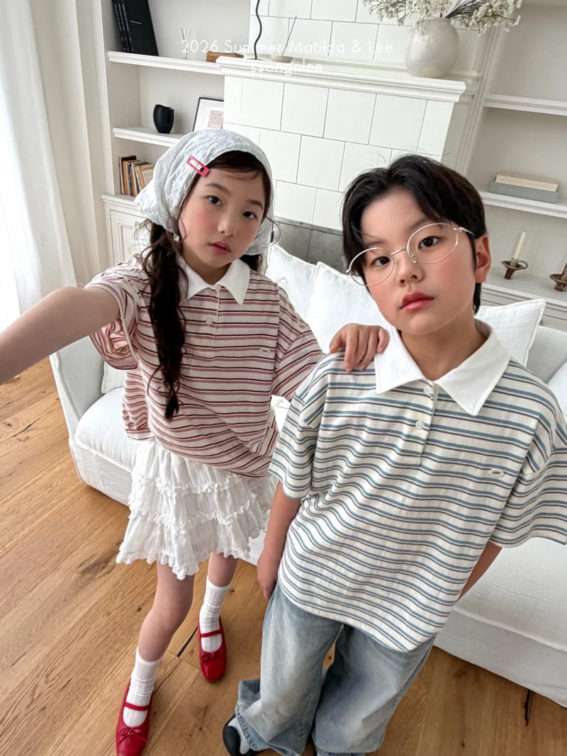 Matilda & Lee - Korean Children Fashion - #kidsstore - Jelly Collar Tee - 3
