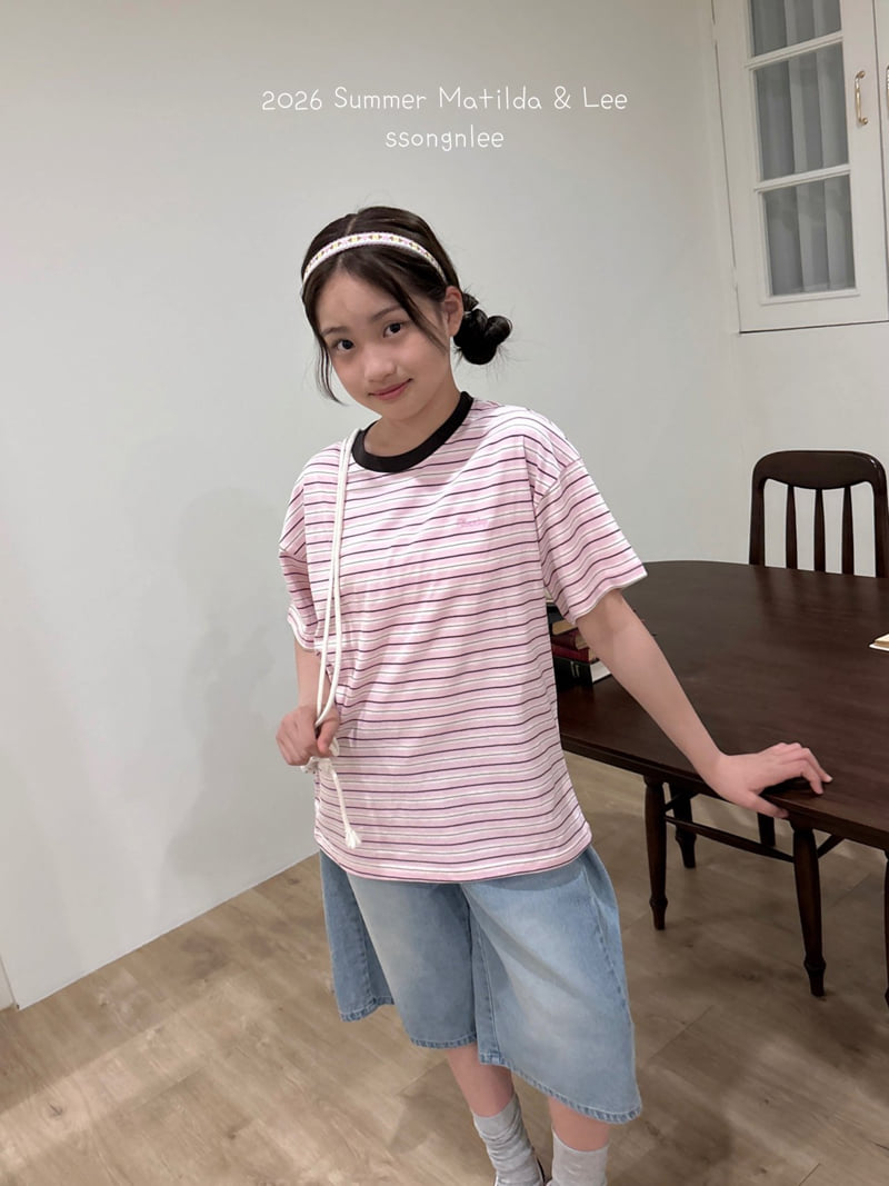 Matilda & Lee - Korean Children Fashion - #kidsstore - Slow Stripe Tee