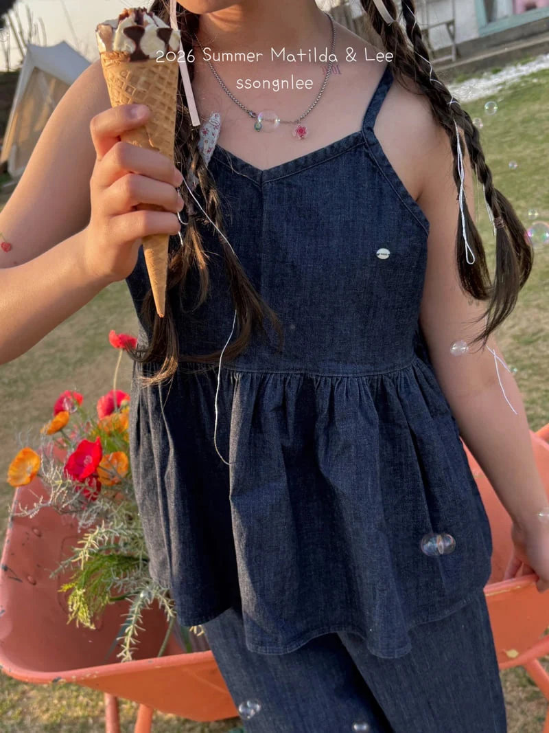 Matilda & Lee - Korean Children Fashion - #kidsstore - Denim Frill Bustier