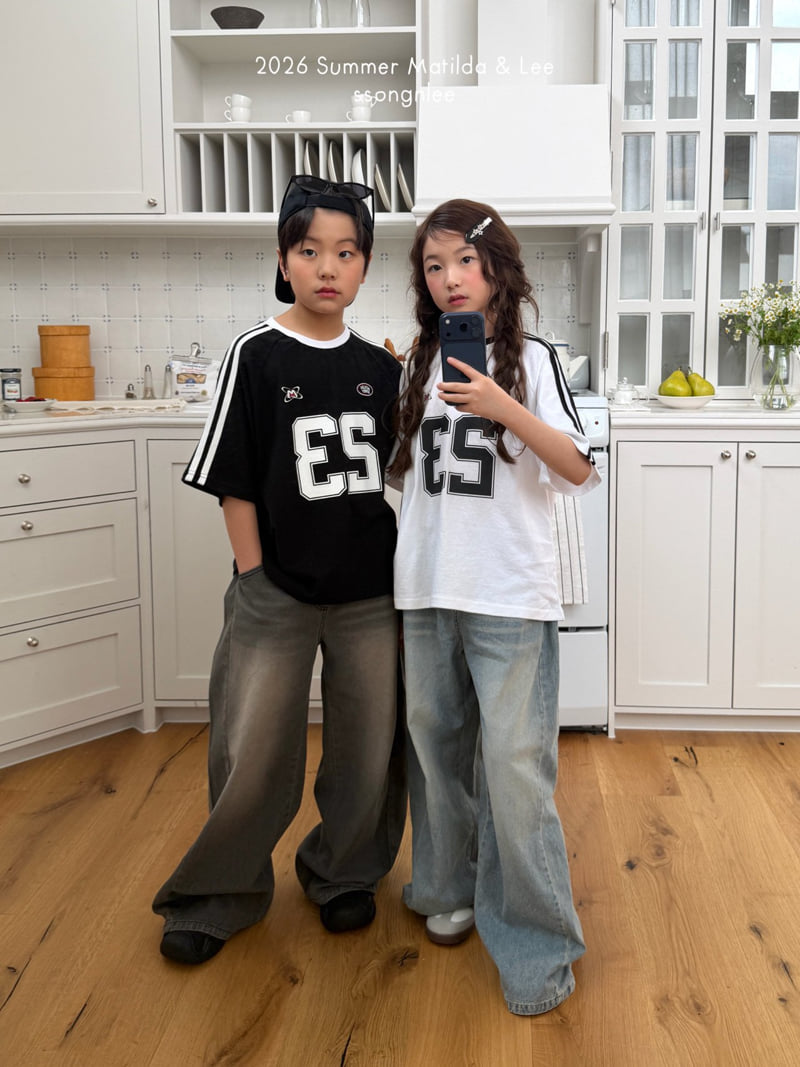 Matilda & Lee - Korean Children Fashion - #kidsstore - Two Line 23 Tee - 7