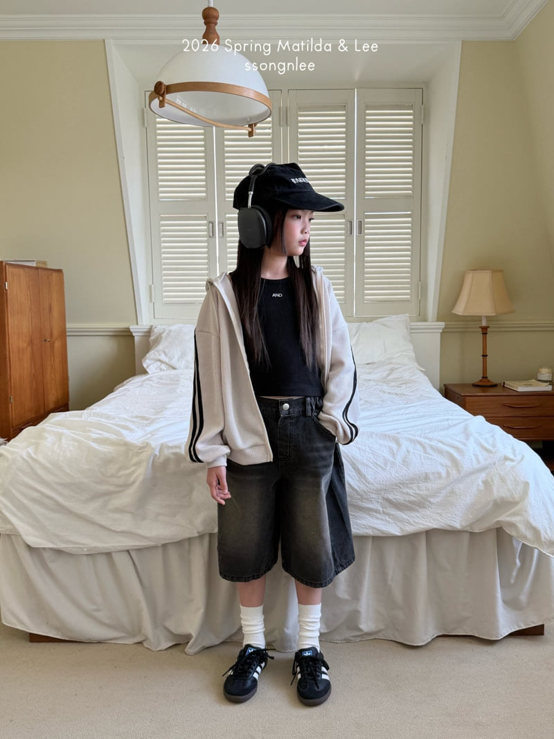 Matilda & Lee - Korean Children Fashion - #kidzfashiontrend - Maxi Bermuda Denim - 5