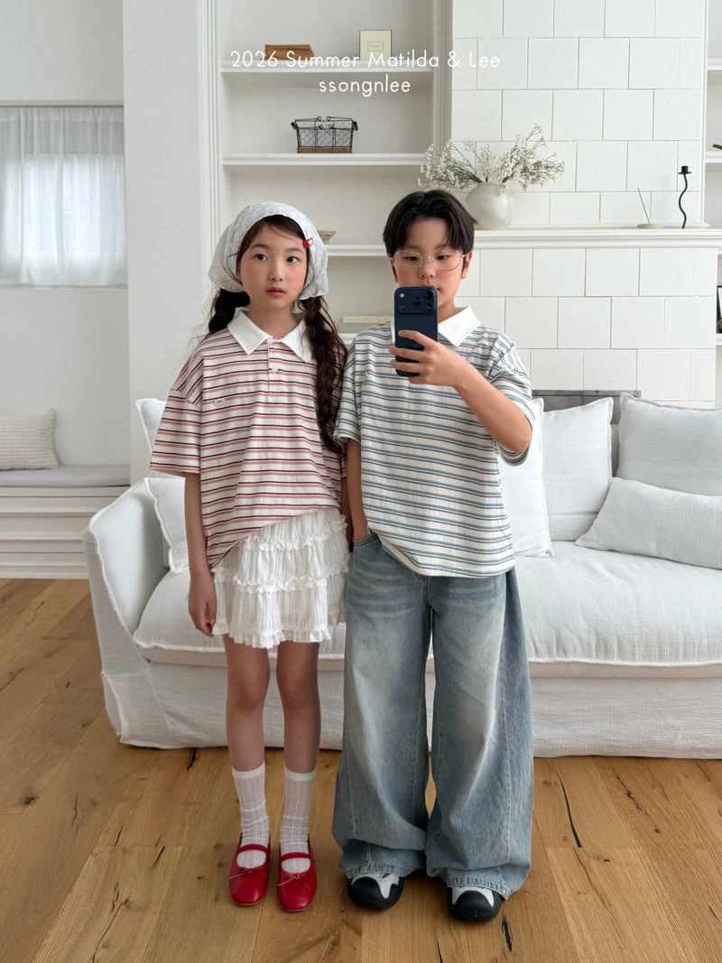 Matilda & Lee - Korean Children Fashion - #kidsstore - Jelly Collar Tee - 4