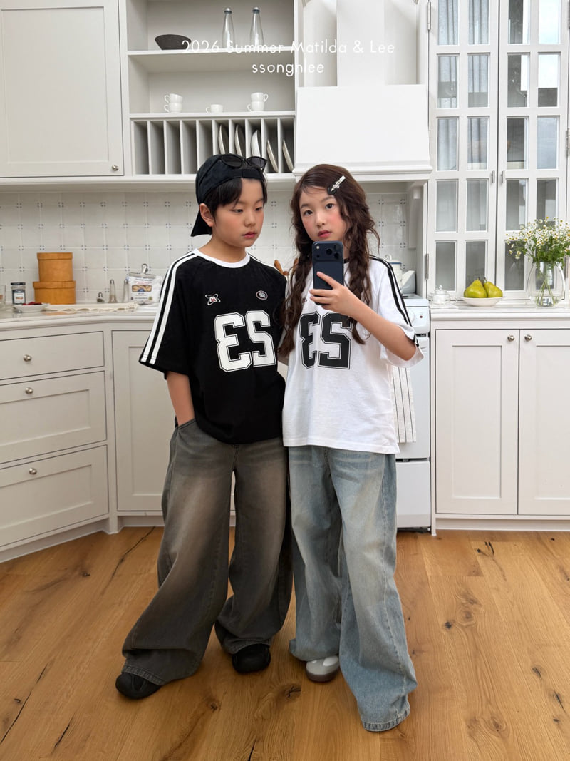 Matilda & Lee - Korean Children Fashion - #kidzfashiontrend - Two Line 23 Tee - 8