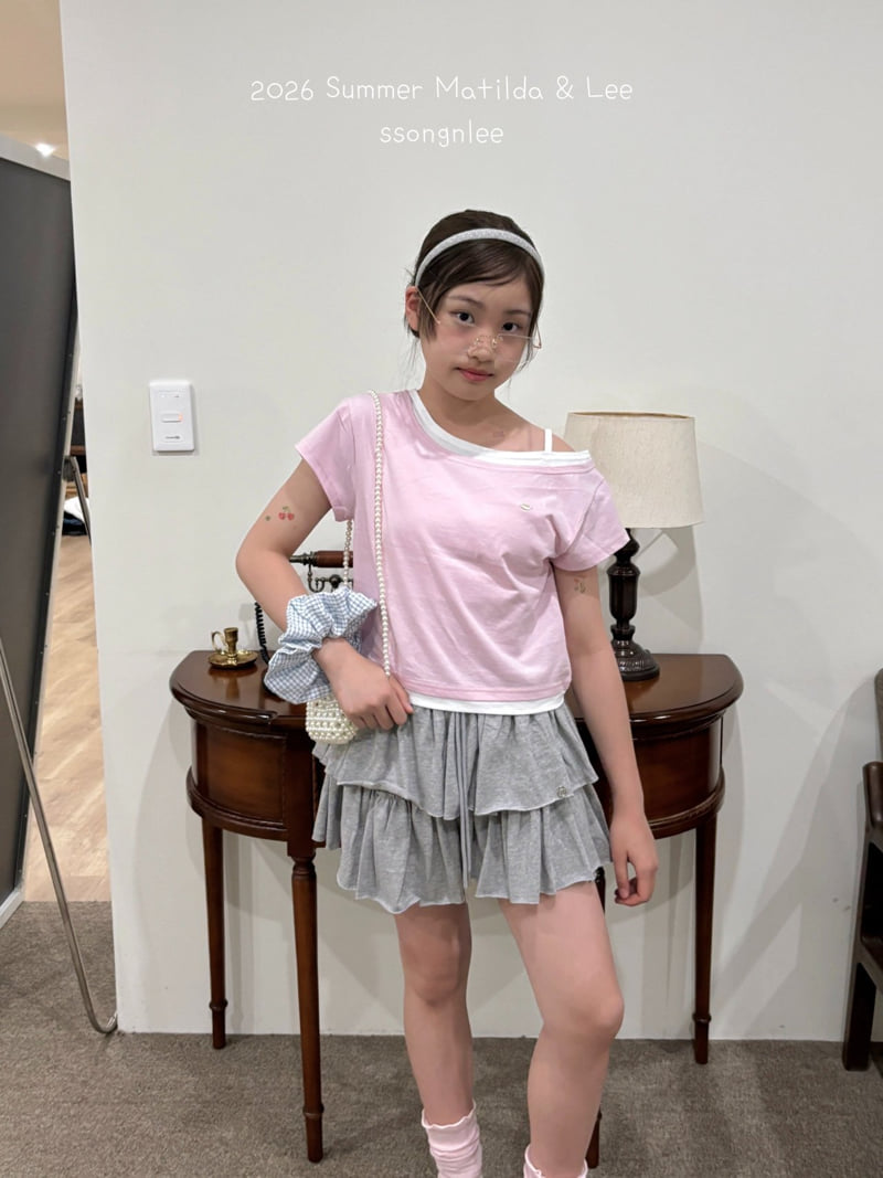 Matilda & Lee - Korean Children Fashion - #kidzfashiontrend - Layered Unbalanced Tee