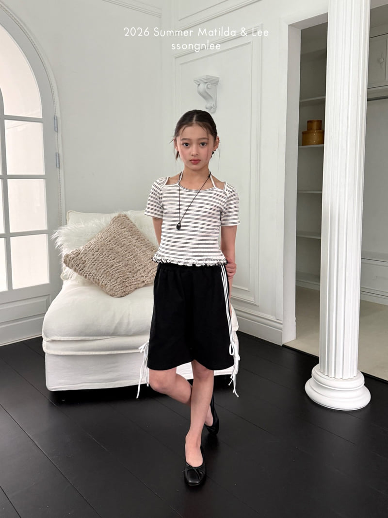 Matilda & Lee - Korean Children Fashion - #littlefashionista - Ruffle Halter Neck Tee - 5