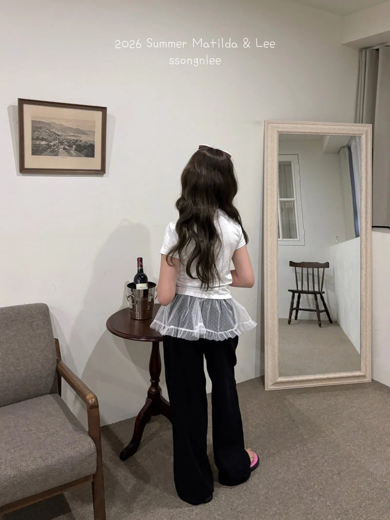 Matilda & Lee - Korean Children Fashion - #littlefashionista - Lace Wide Pants - 3
