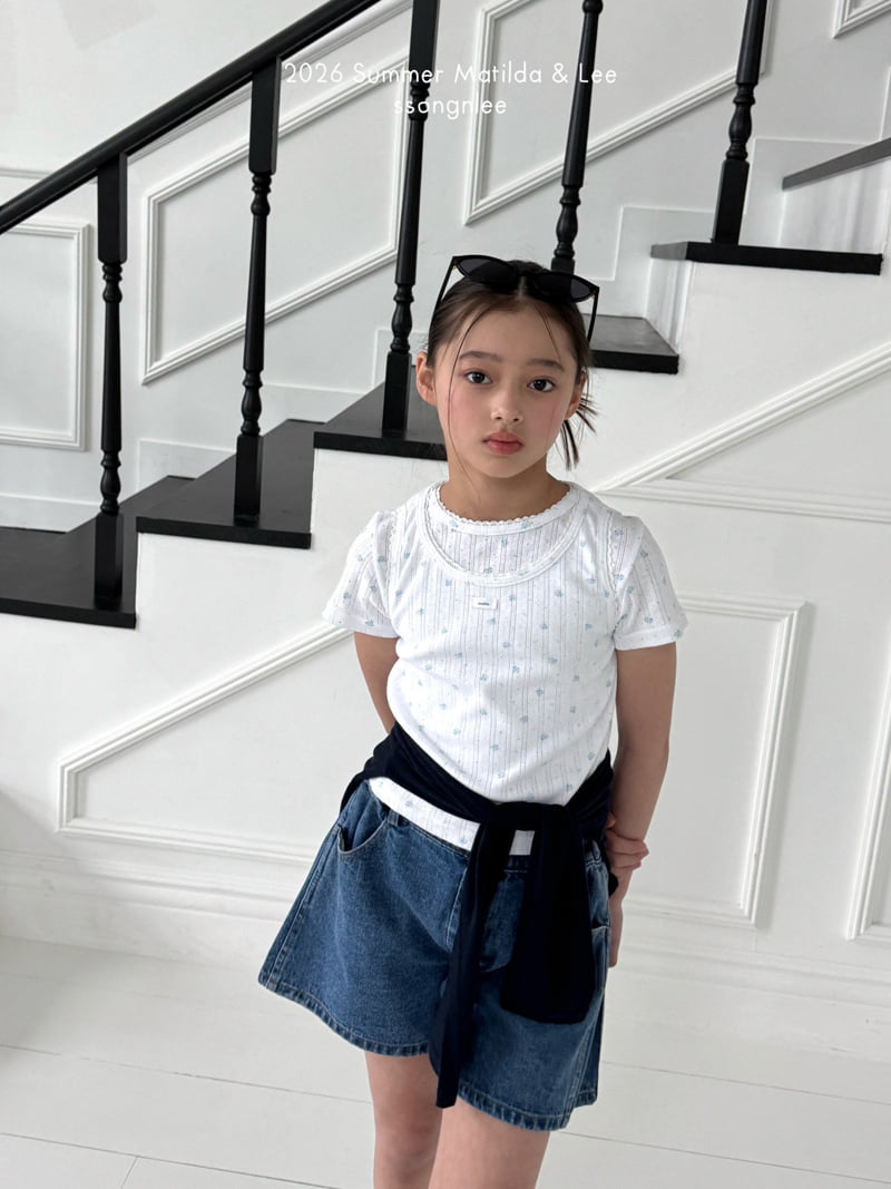 Matilda & Lee - Korean Children Fashion - #littlefashionista - Pleated Denim Shorts - 11