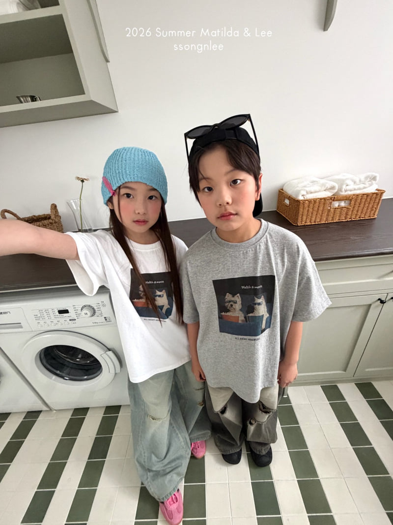 Matilda & Lee - Korean Children Fashion - #littlefashionista - Cinema Puppy Tee - 10