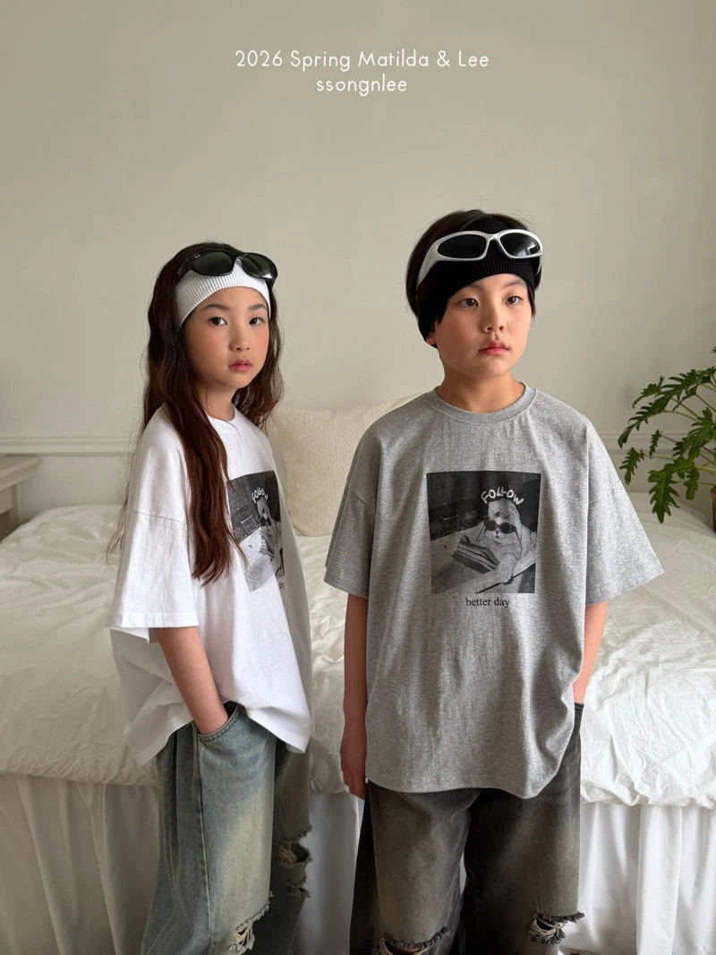 Matilda & Lee - Korean Children Fashion - #littlefashionista - Follow Cat Short Sleeve Tee - 9