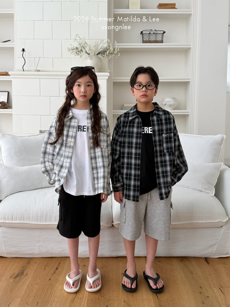 Matilda & Lee - Korean Children Fashion - #littlefashionista - Summer Check Shirt - 11