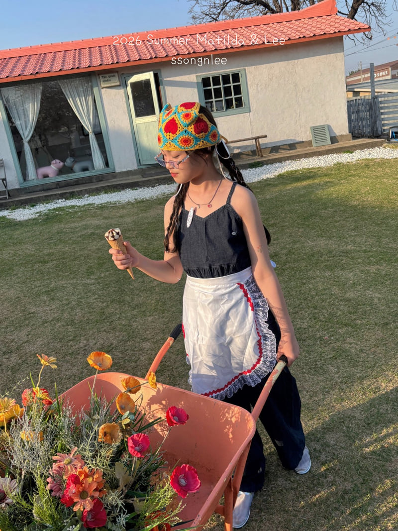 Matilda & Lee - Korean Children Fashion - #littlefashionista - Hedgy Wide Denim Pants - 3