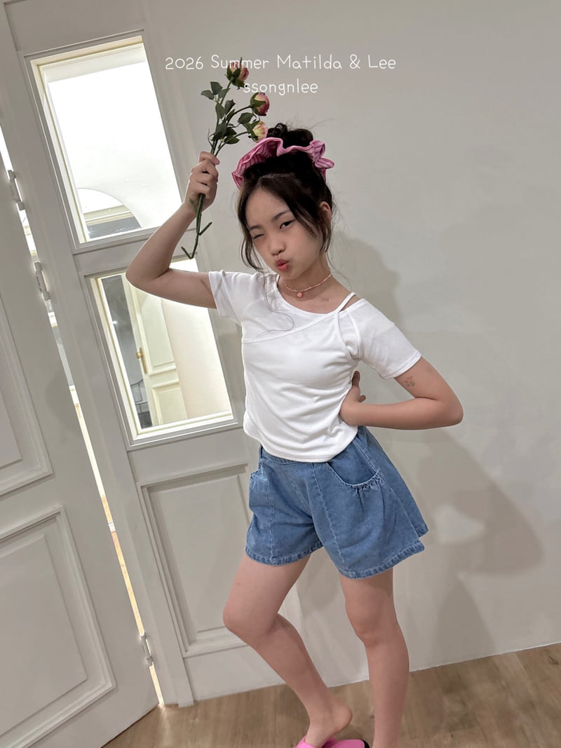 Matilda & Lee - Korean Children Fashion - #littlefashionista - Unbalanced Strap Tee - 11