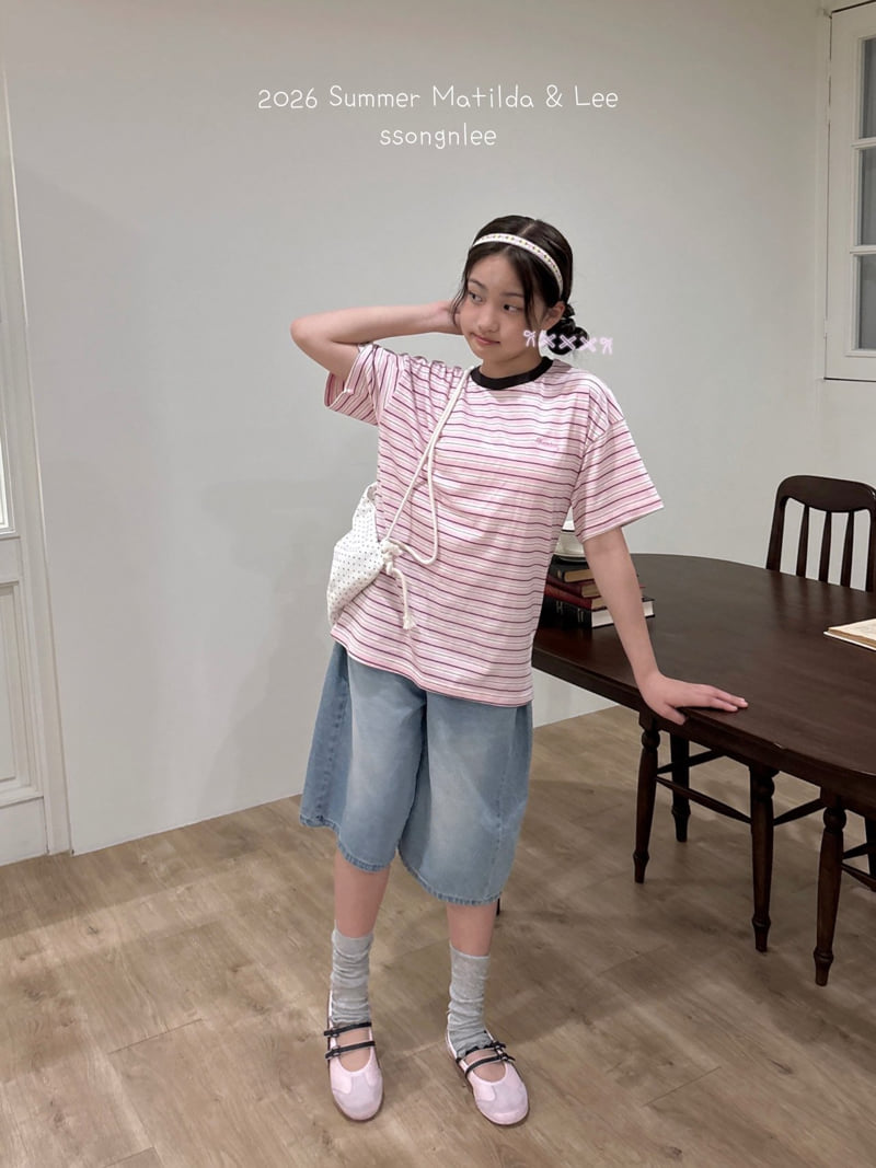 Matilda & Lee - Korean Children Fashion - #littlefashionista - Summer Bermuda Denim Pants - 8