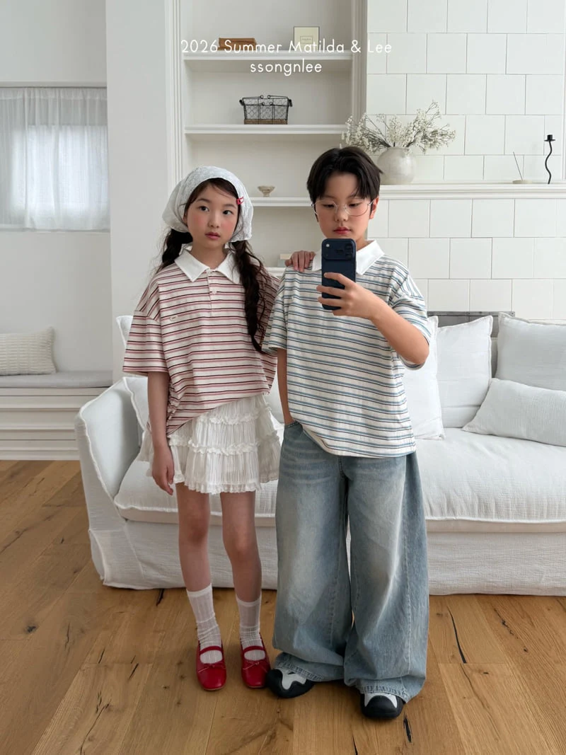 Matilda & Lee - Korean Children Fashion - #littlefashionista - Jelly Collar Tee - 6