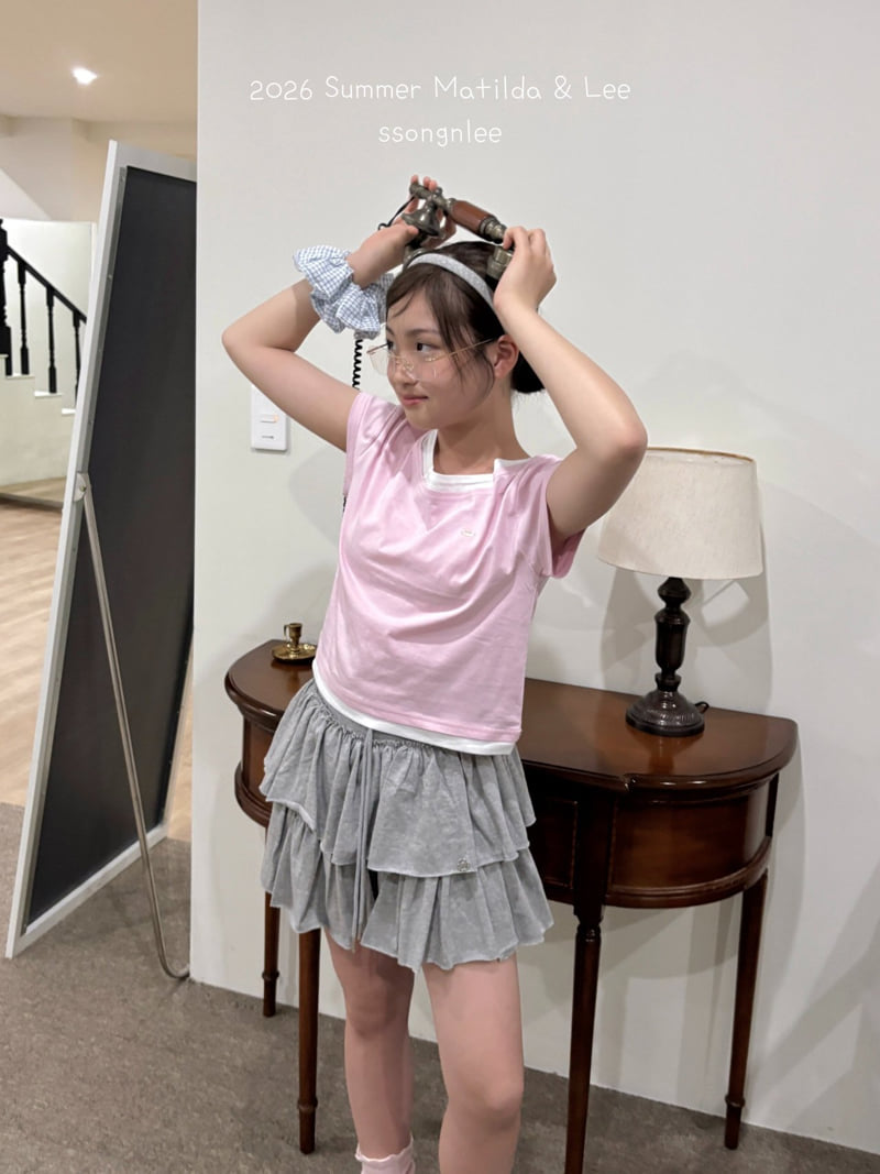 Matilda & Lee - Korean Children Fashion - #littlefashionista - Layered Unbalanced Tee - 3