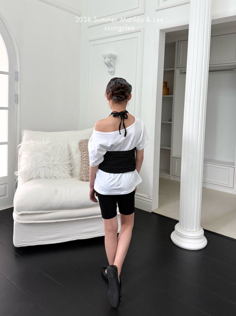 Matilda & Lee - Korean Children Fashion - #magicofchildhood - Dot Off-Shoulder Set - 9