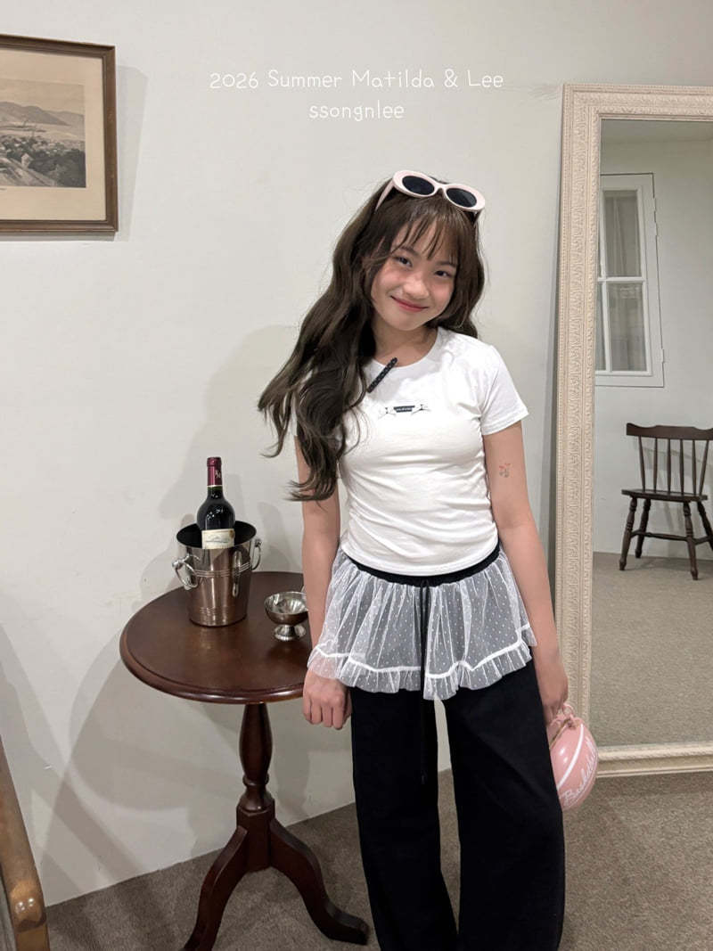 Matilda & Lee - Korean Children Fashion - #littlefashionista - Lace Wide Pants - 4