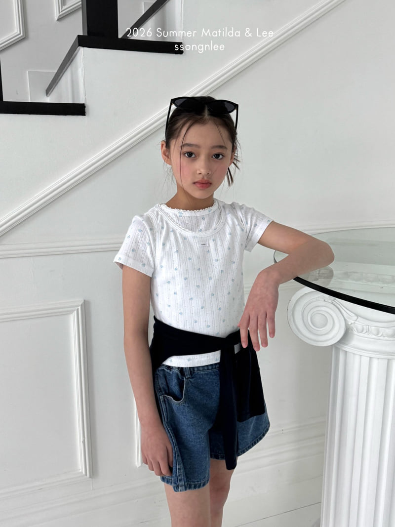 Matilda & Lee - Korean Children Fashion - #magicofchildhood - Eyelet Lace Sleeveless - 6