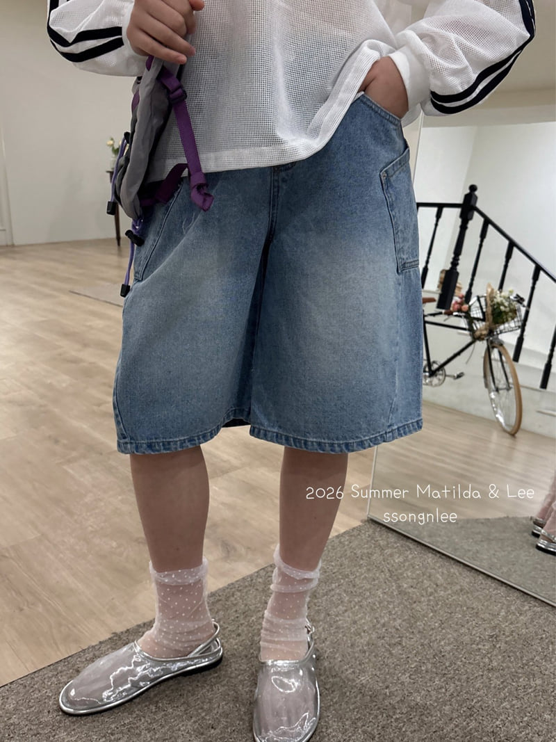 Matilda & Lee - Korean Children Fashion - #magicofchildhood - Pocket Denim Shorts