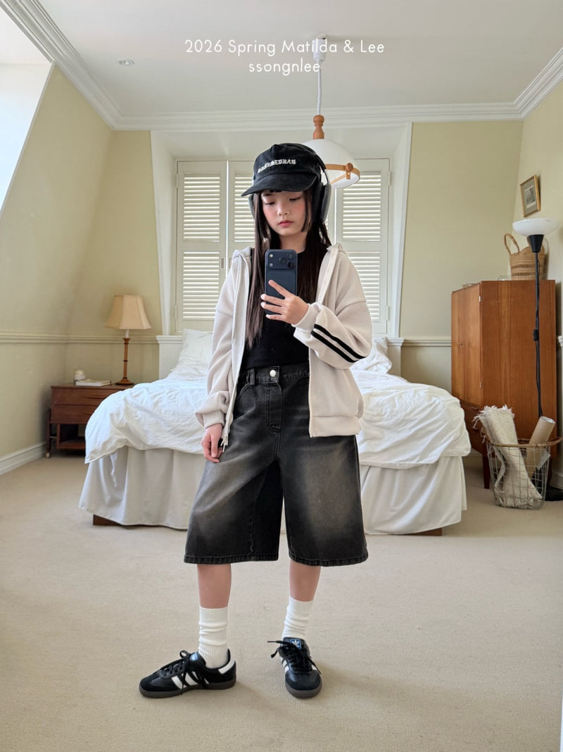 Matilda & Lee - Korean Children Fashion - #magicofchildhood - Maxi Bermuda Denim - 8