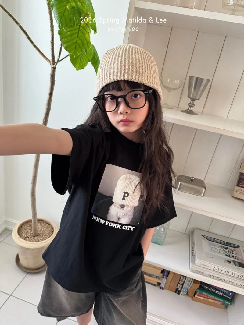 Matilda & Lee - Korean Children Fashion - #magicofchildhood - New York Puppy Short Sleeve Tee - 7