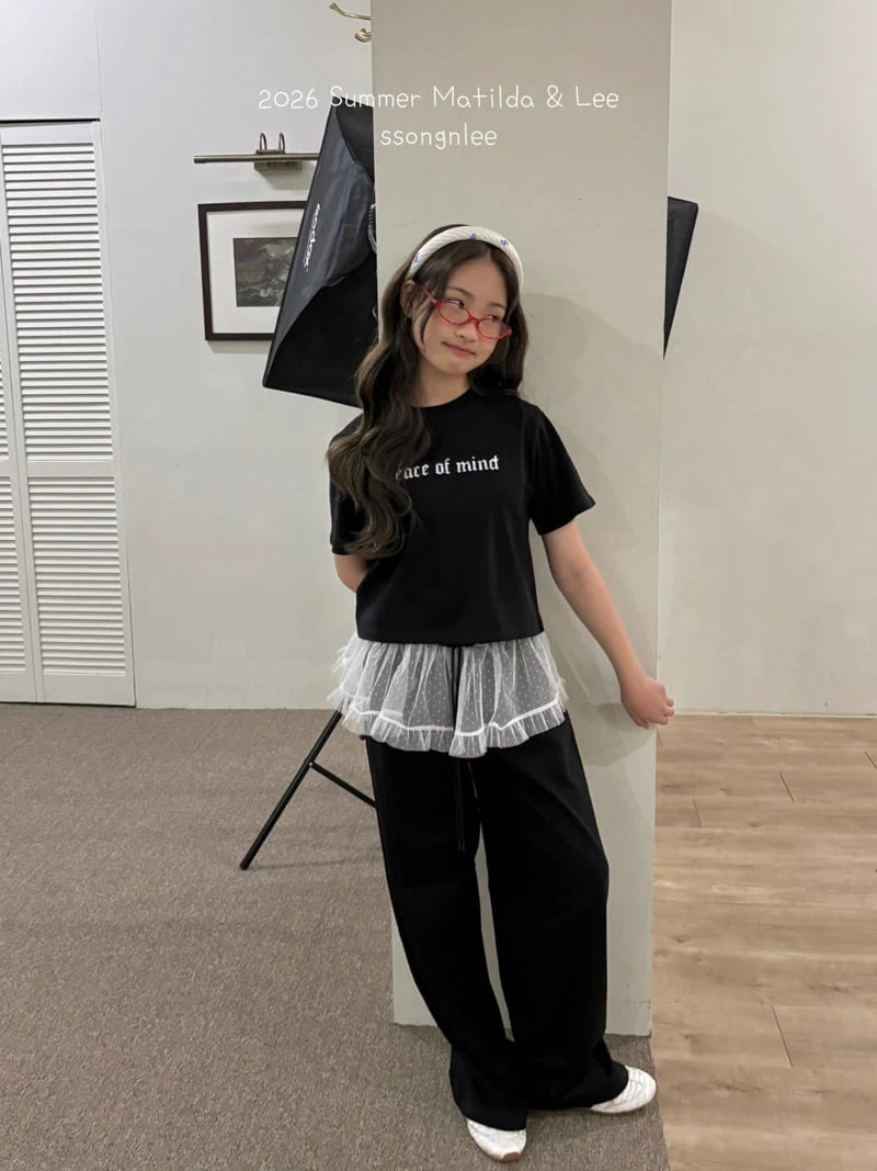 Matilda & Lee - Korean Children Fashion - #minifashionista - Lace Wide Pants - 5