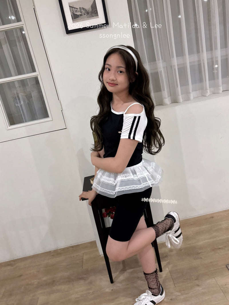 Matilda & Lee - Korean Children Fashion - #minifashionista - Color Block Line Tee - 3