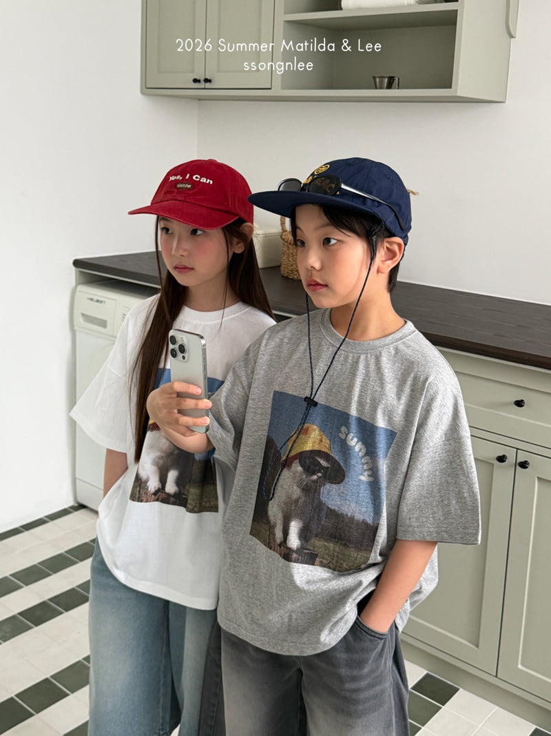 Matilda & Lee - Korean Children Fashion - #minifashionista - Sunny Cat Tee