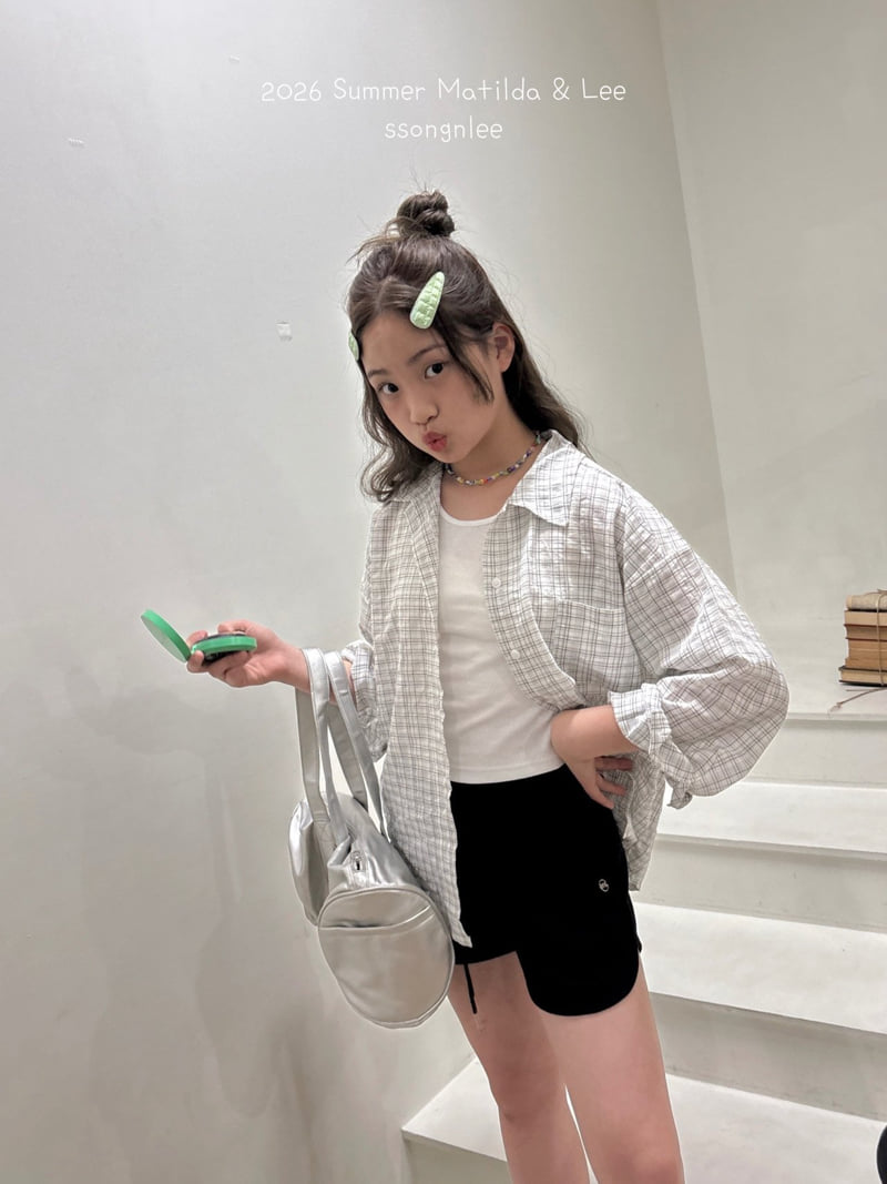 Matilda & Lee - Korean Children Fashion - #minifashionista - Joy Check Shirt - 7