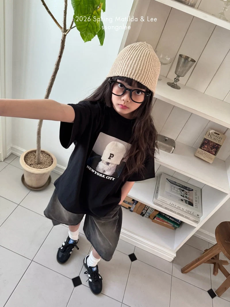 Matilda & Lee - Korean Children Fashion - #minifashionista - New York Puppy Short Sleeve Tee - 8