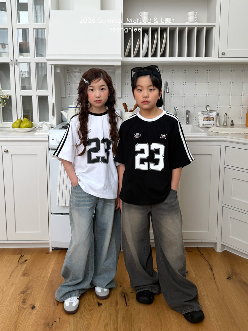 Matilda & Lee - Korean Children Fashion - #minifashionista - Two Line 23 Tee - 12