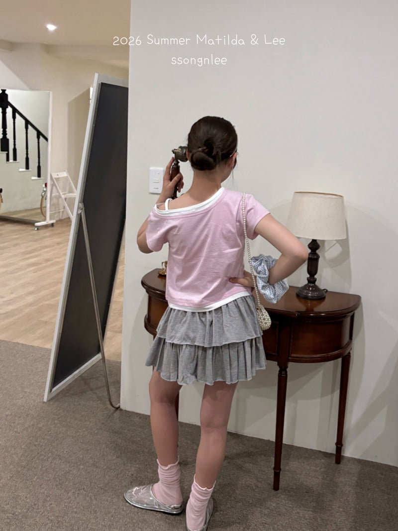 Matilda & Lee - Korean Children Fashion - #minifashionista - Layered Unbalanced Tee - 5