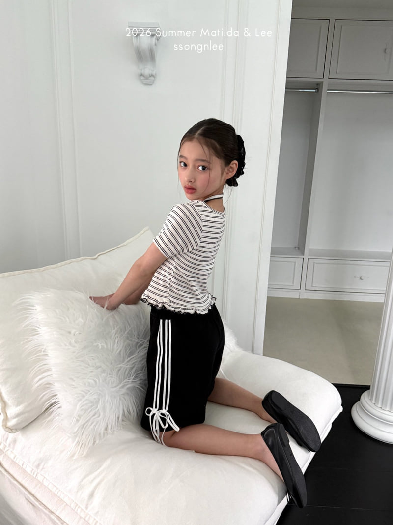 Matilda & Lee - Korean Children Fashion - #prettylittlegirls - Ruffle Halter Neck Tee - 8