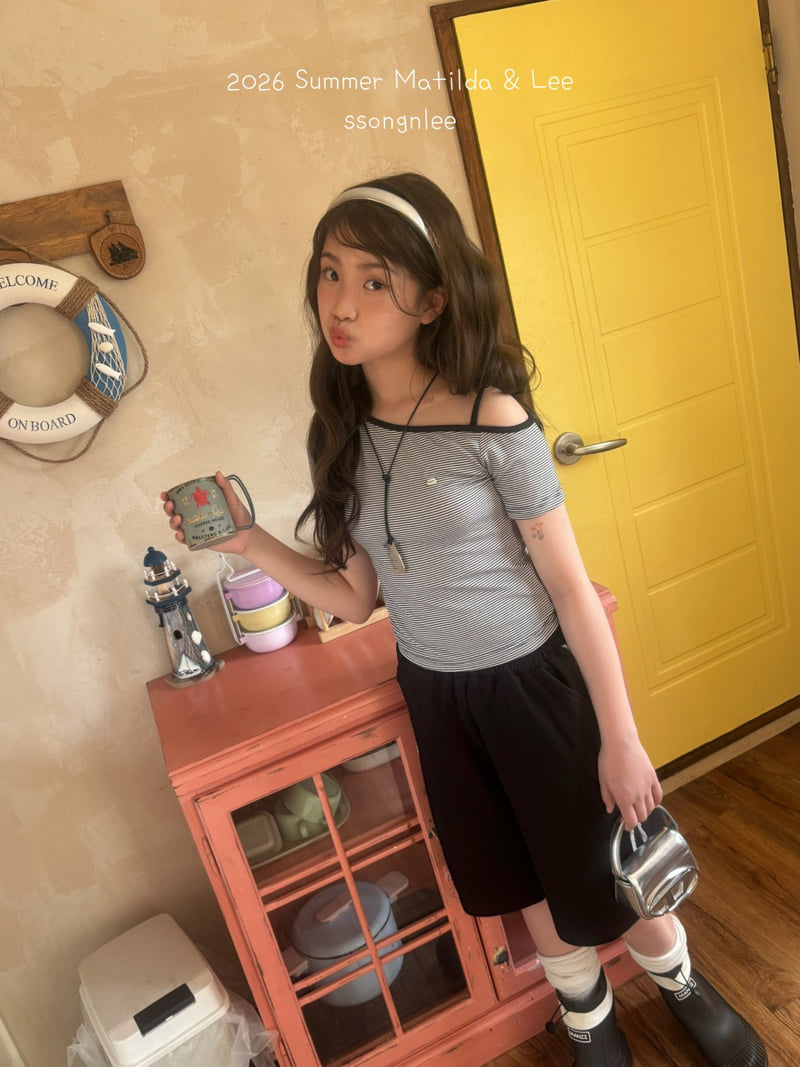 Matilda & Lee - Korean Children Fashion - #prettylittlegirls - Unbalanced Stripe Top - 9