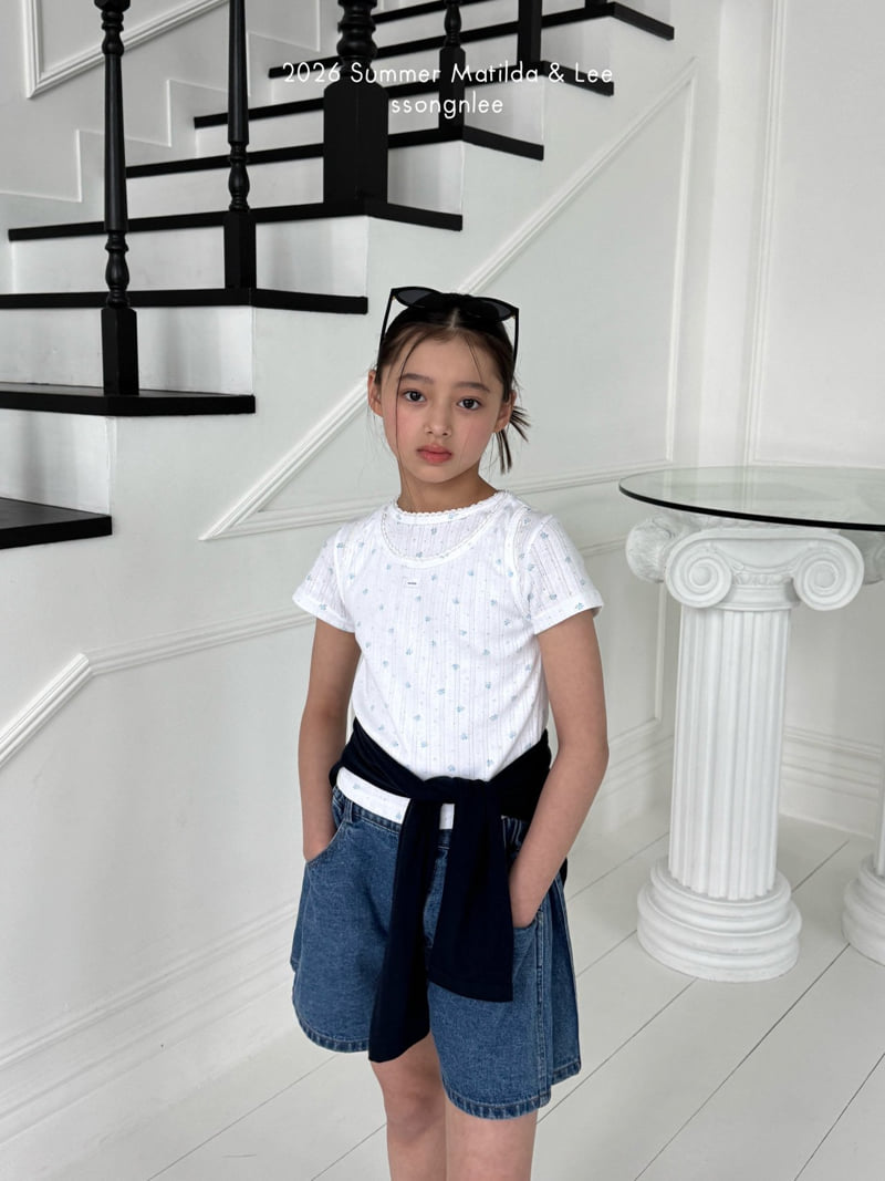 Matilda & Lee - Korean Children Fashion - #prettylittlegirls - Eyelet Lace Sleeveless - 8