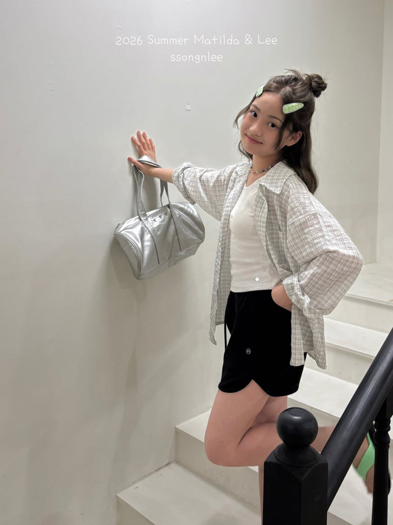 Matilda & Lee - Korean Children Fashion - #prettylittlegirls - Joy Check Shirt - 8