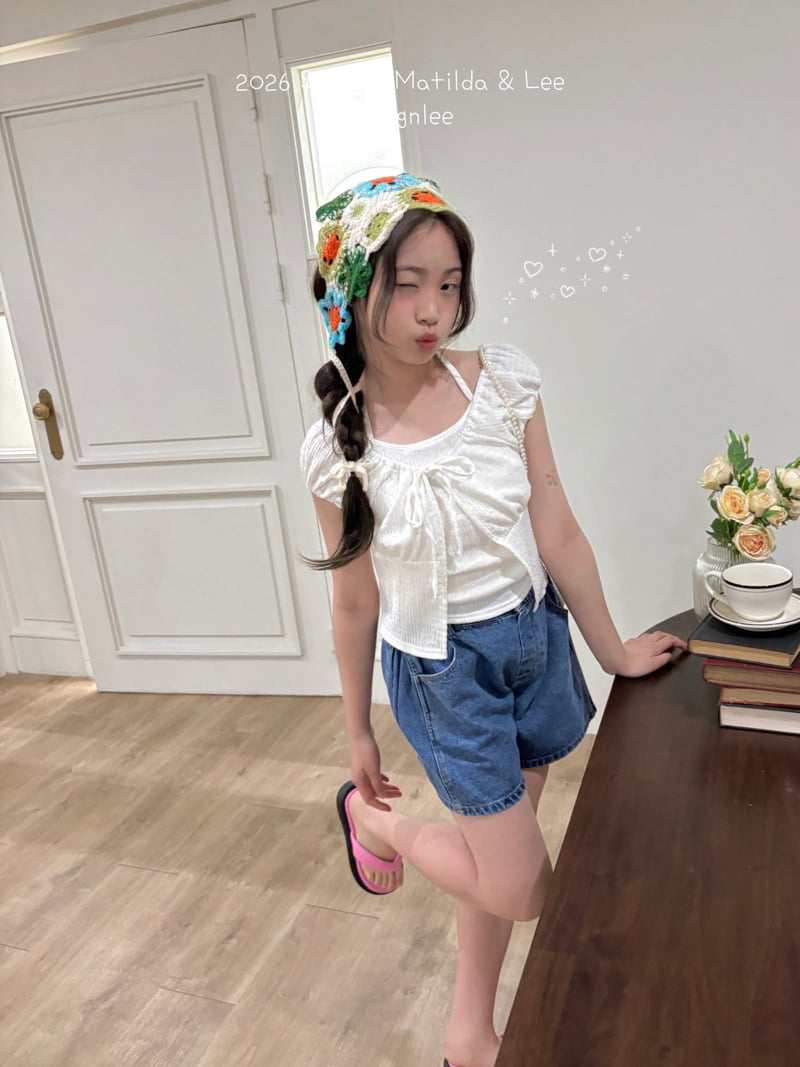 Matilda & Lee - Korean Children Fashion - #prettylittlegirls - Crinkle Sleeveless Set