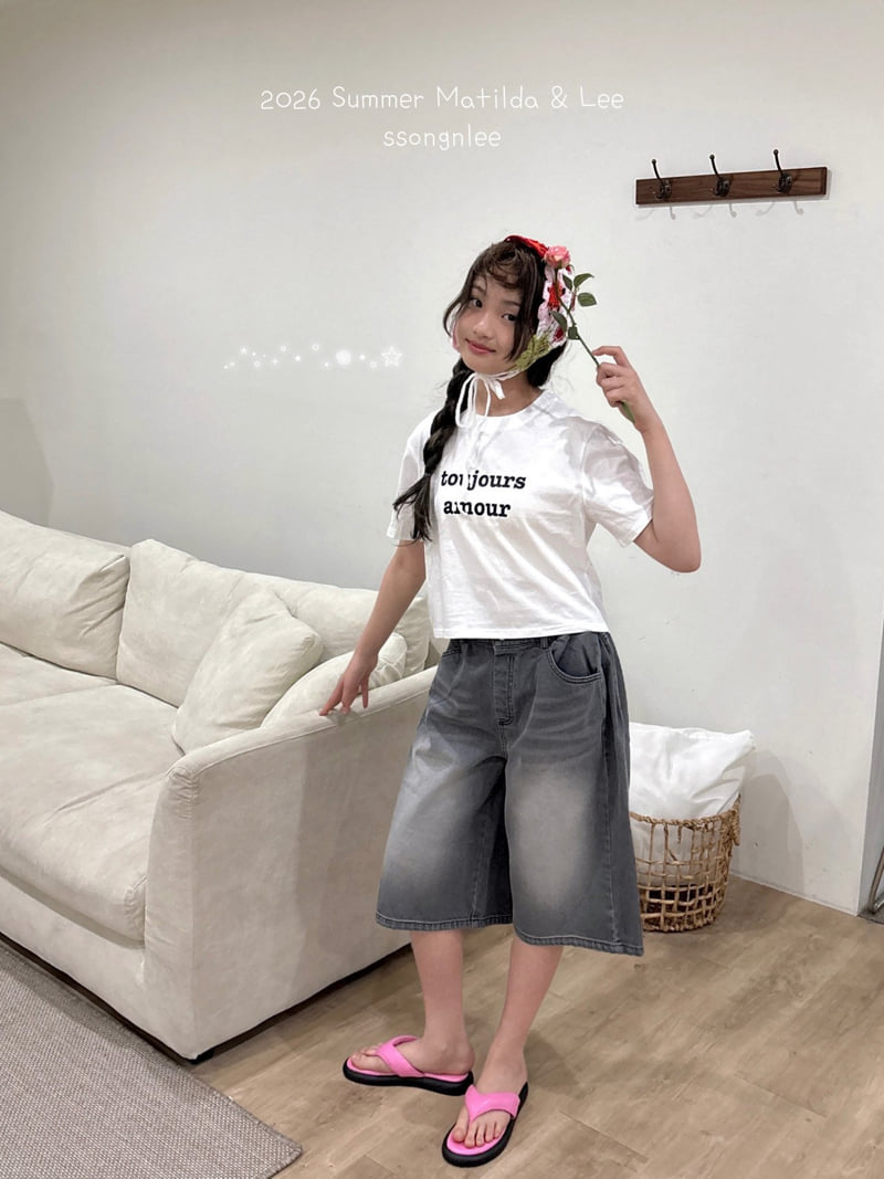 Matilda & Lee - Korean Children Fashion - #prettylittlegirls - Summer Bermuda Denim Pants - 11