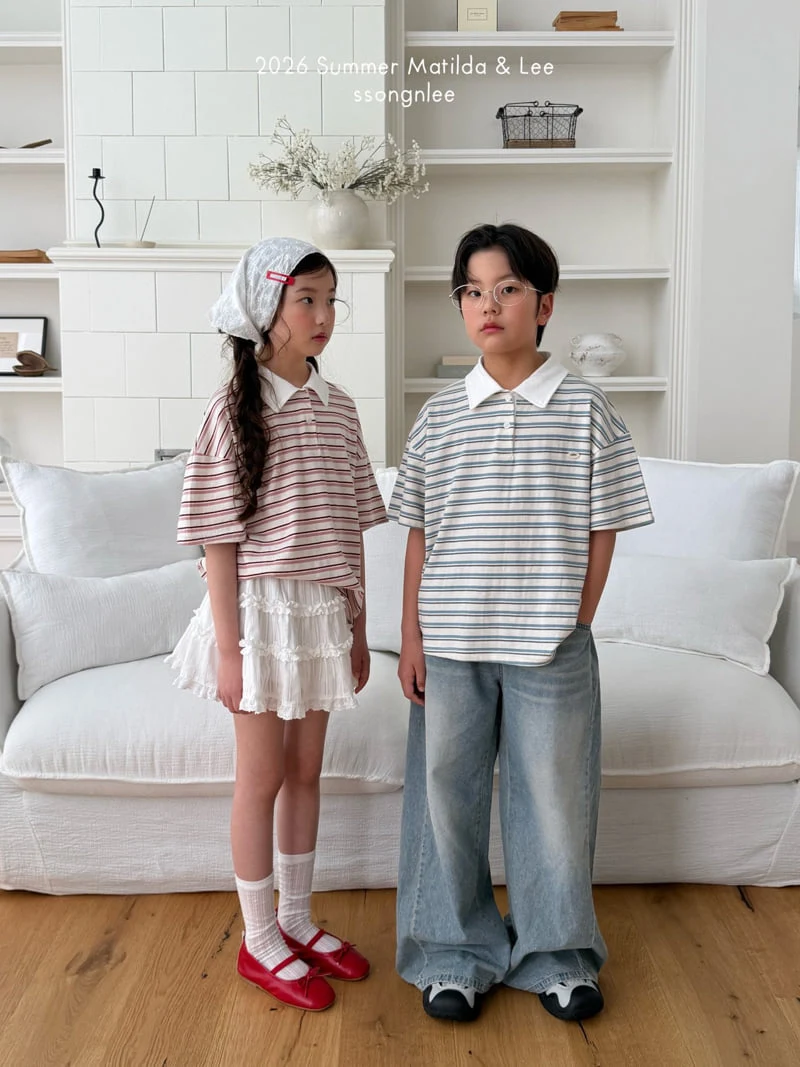 Matilda & Lee - Korean Children Fashion - #prettylittlegirls - Jelly Collar Tee - 9