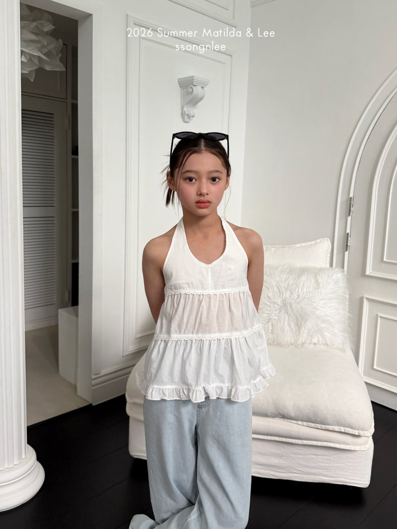 Matilda & Lee - Korean Children Fashion - #prettylittlegirls - Breeze Halter Neck Tee - 6
