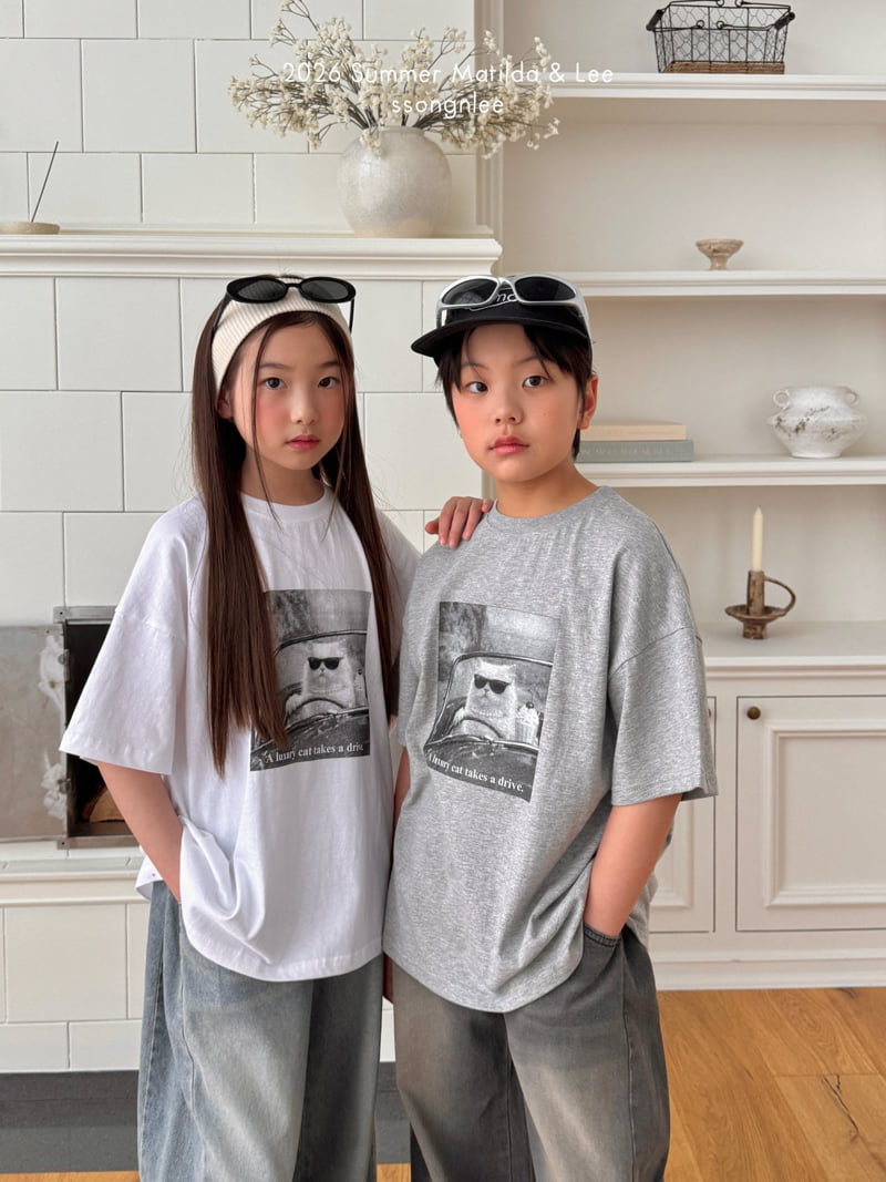 Matilda & Lee - Korean Children Fashion - #stylishchildhood - Drive Cat Tee - 3