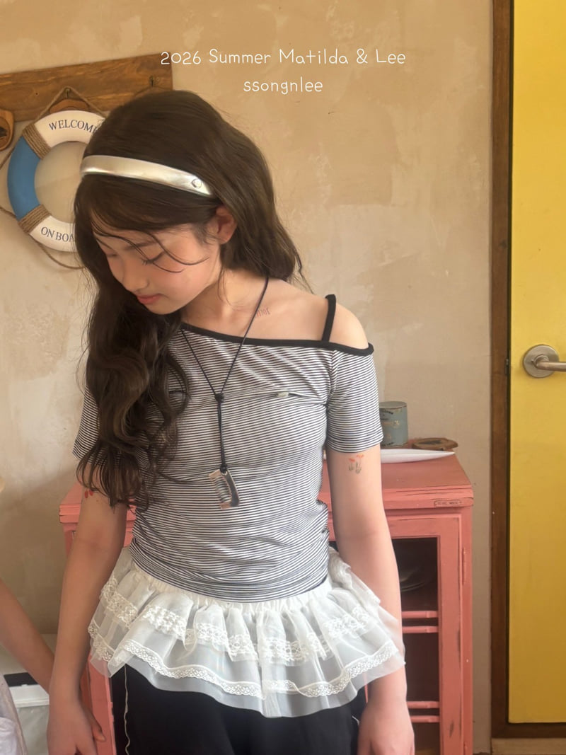 Matilda & Lee - Korean Children Fashion - #stylishchildhood - Unbalanced Stripe Top - 12