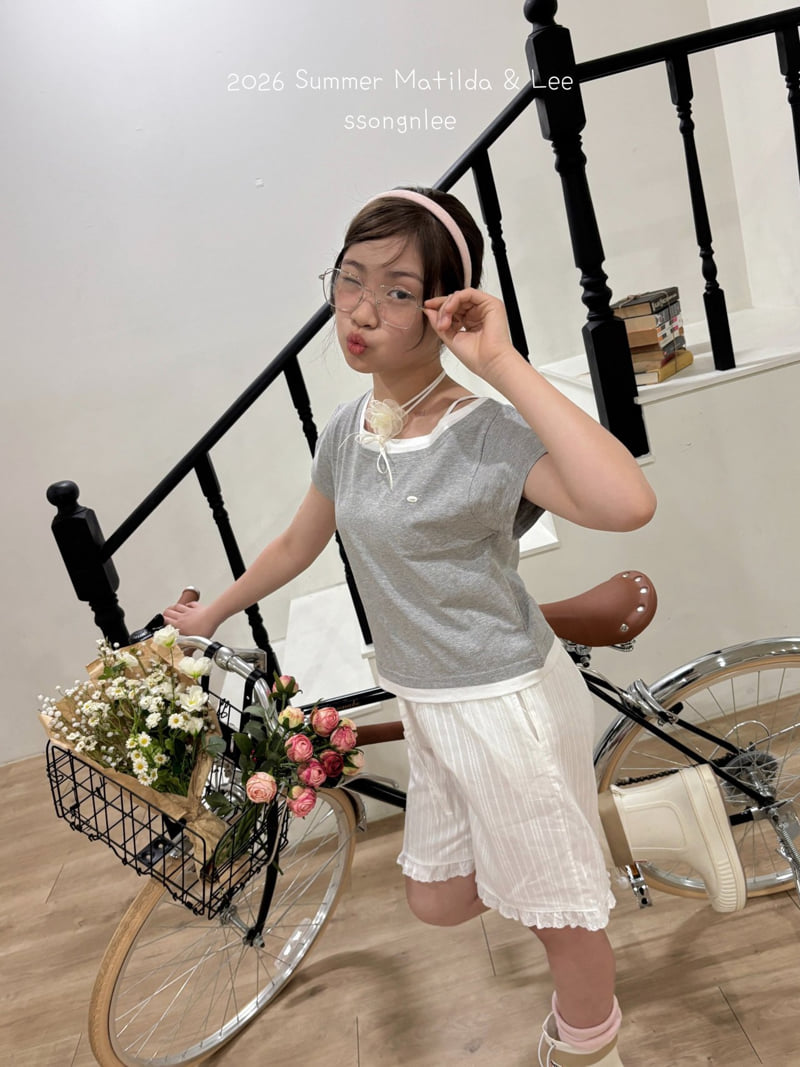 Matilda & Lee - Korean Children Fashion - #stylishchildhood - Layered Unbalanced Tee - 9