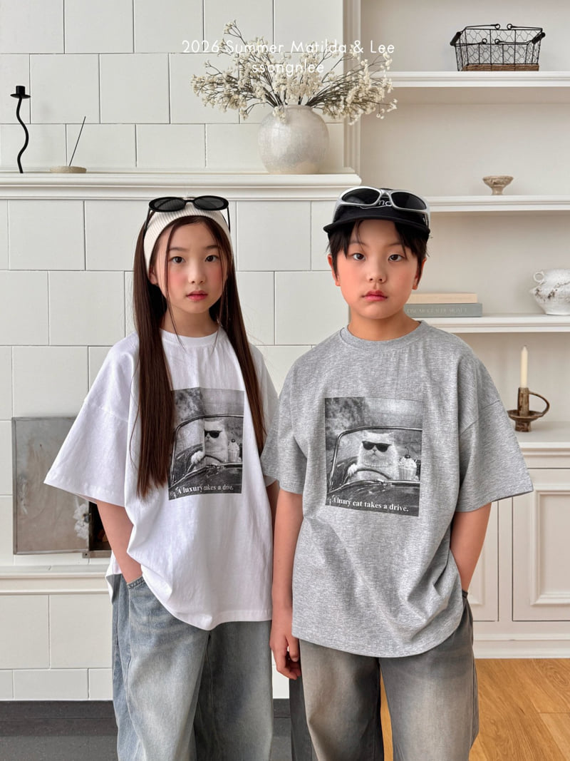 Matilda & Lee - Korean Children Fashion - #todddlerfashion - Drive Cat Tee
