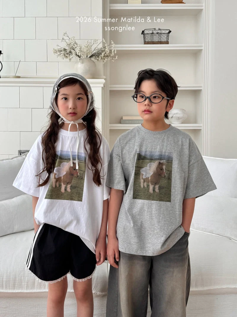 Matilda & Lee - Korean Children Fashion - #todddlerfashion - Angel Pony Tee