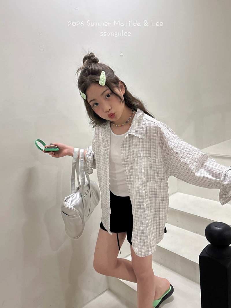 Matilda & Lee - Korean Children Fashion - #todddlerfashion - Joy Check Shirt - 9